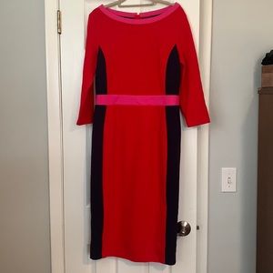 Boden Colorblock Dress Never Worn
